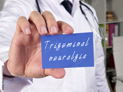 Obraz na plátně Medical concept meaning Trigeminal neuralgia with inscription on the piece of paper
