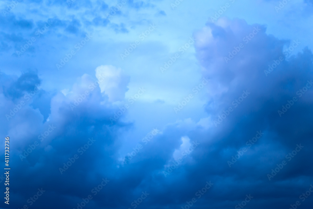 Thunderous clouds. Background image. Natural background.