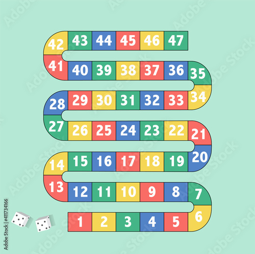 Frame of board game ,Funny frame,snake games,Vector illustrations