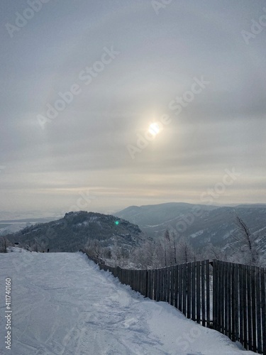 sunrise in the mountains