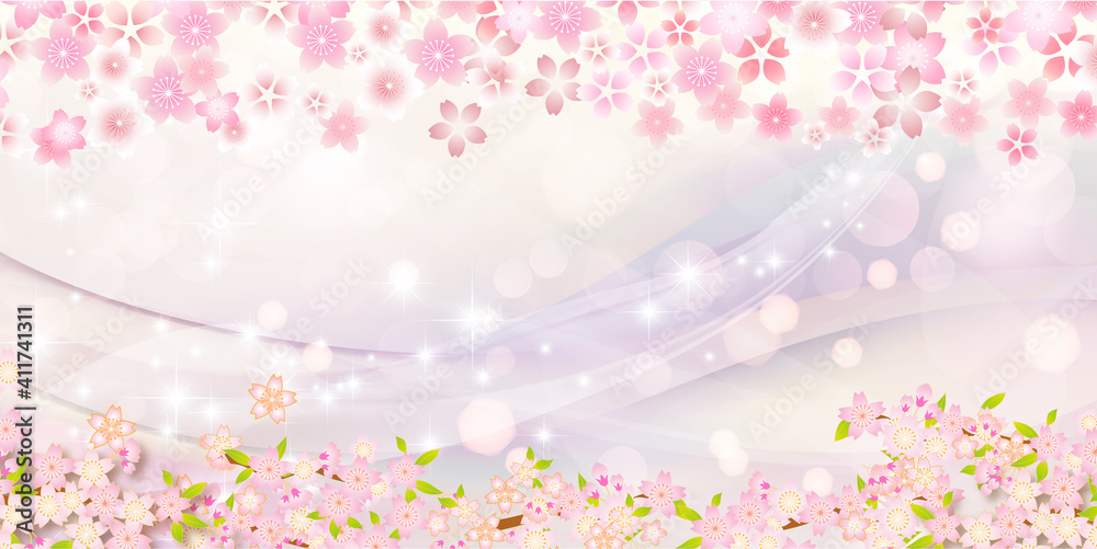 Fototapeta premium 桜 背景