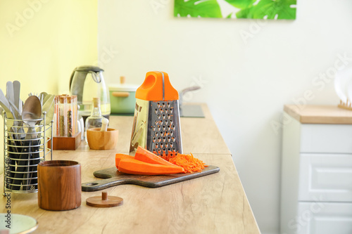 Board with grater and carro...