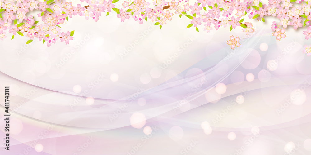 Fototapeta premium 桜 背景