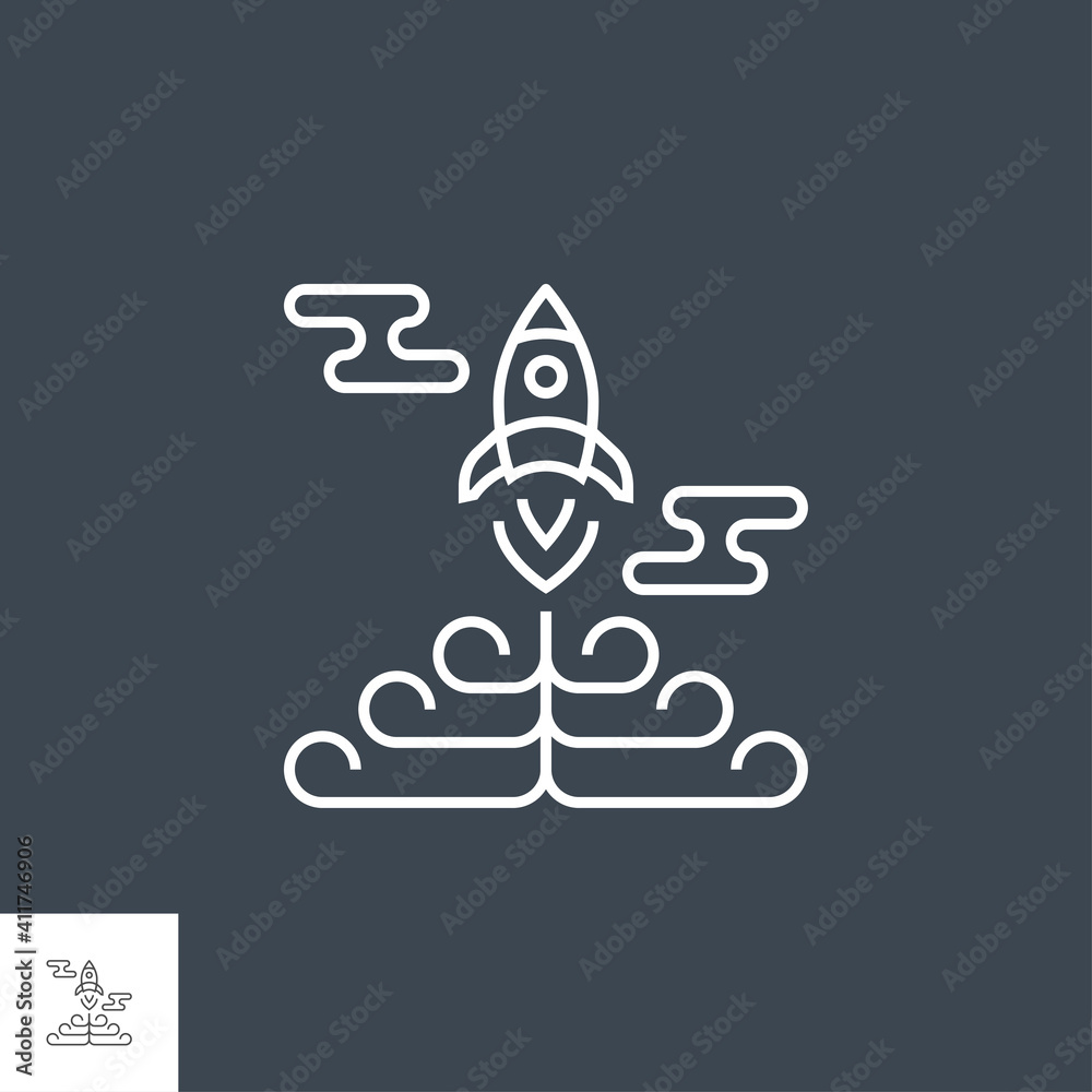 Strategy Related Vector Thin Line Icon. Isolated on Black Background. Editable Stroke. Vector Illustration. Strategy Related Vector Thin Line Icon. Isolated on Black Background. Editable Stroke. Vector Illustration.