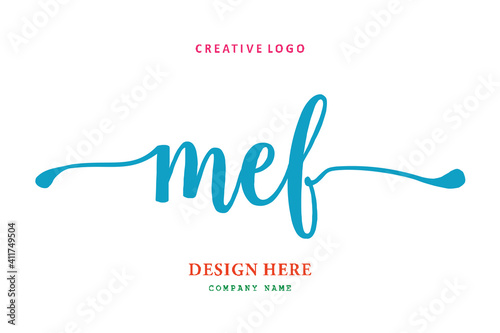 MEF lettering logo is simple, easy to understand and authoritative