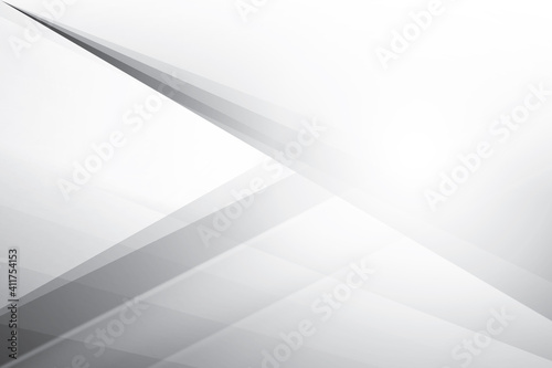 Abstract geometric white and gray color background. Vector illustration.	