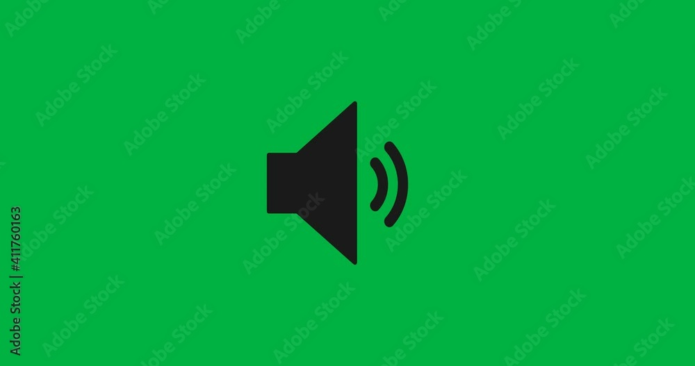 Sound, audio, music, speaker animation icon. 4K. Sound, audio, music, speaker animation icon. 4K.