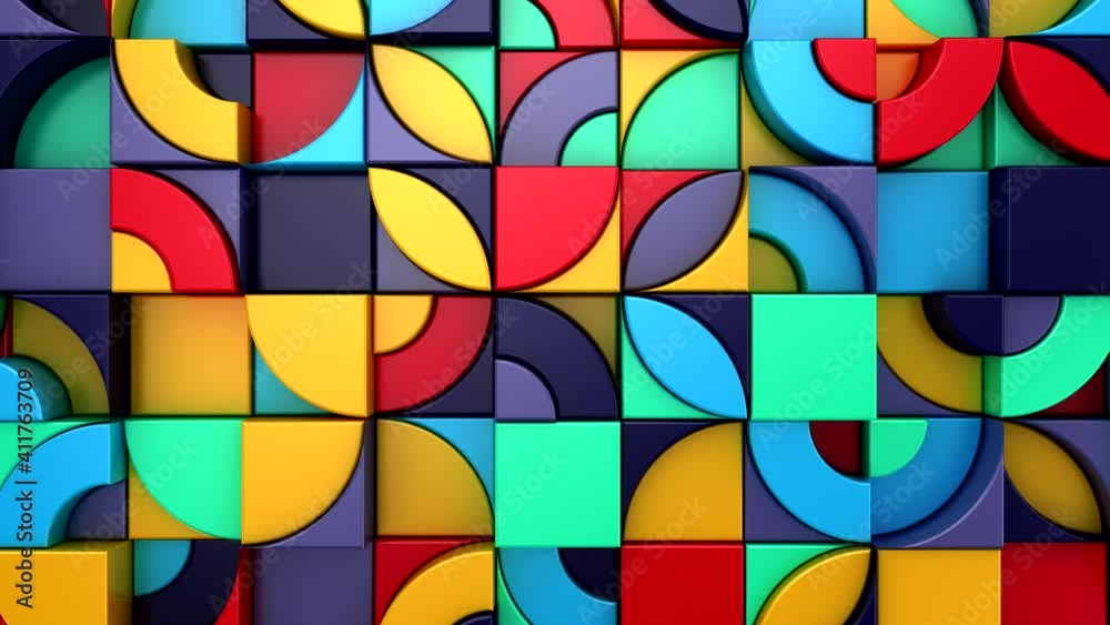 Background of Geometric Shapes. Abstract motion, loop, 3d rendering, 4k resolution
Background of Geometric Shapes. Abstract motion, loop, 3d rendering, 4k resolution