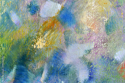 Wallpaper Mural abstract oil background. canvas, texture, fluffy effect Torontodigital.ca
