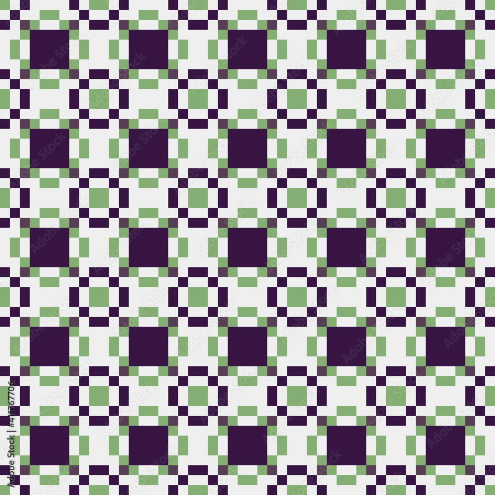 Fototapeta premium Abstract Cross Pattern generative computational art illustration