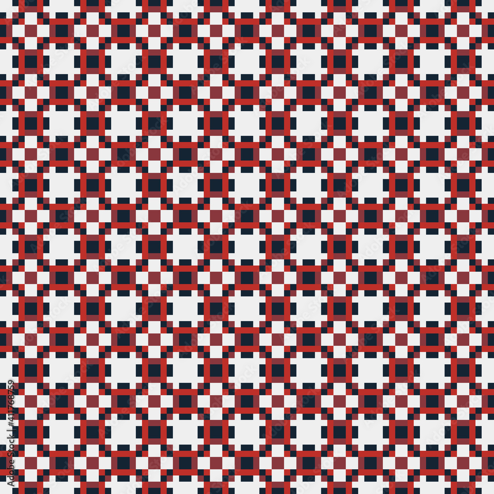 Fototapeta premium Abstract Cross Pattern generative computational art illustration