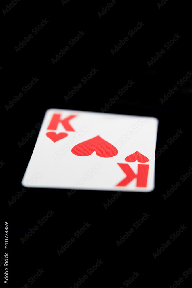 Playing card King of heart