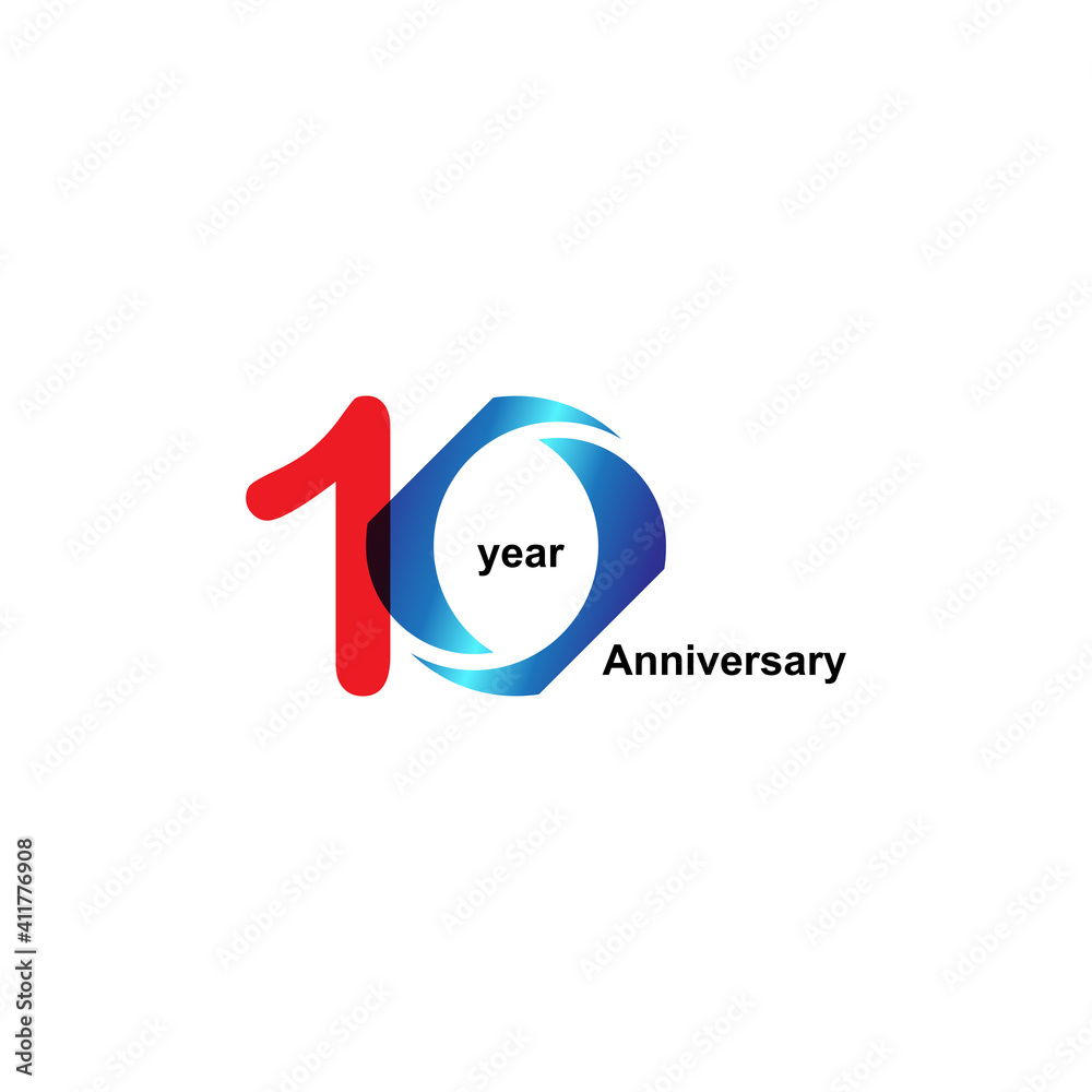 10 Year Anniversary Vector Template Design Illustration 10 Year Anniversary Vector Template Design Illustration
