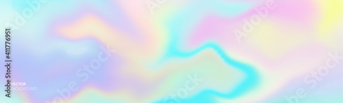 Gradation gradient color background, abstract mesh blend. Vector soft bright color pattern with holographic iridescent