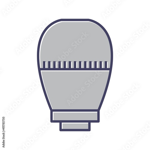 Unique Thermostatic Head Line Vector Icon