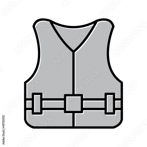 Unique Life Jacket Vector Line Icon