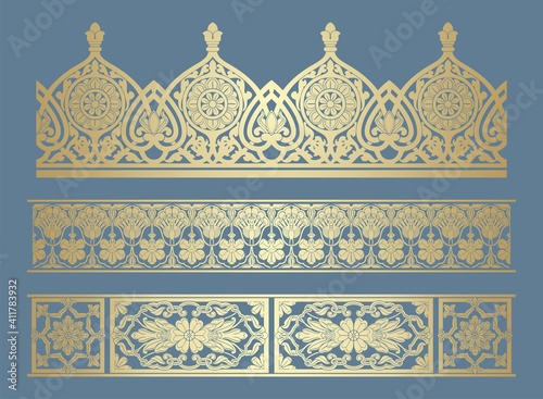 paisley floral pattern, textile , Rajasthan, royal India	