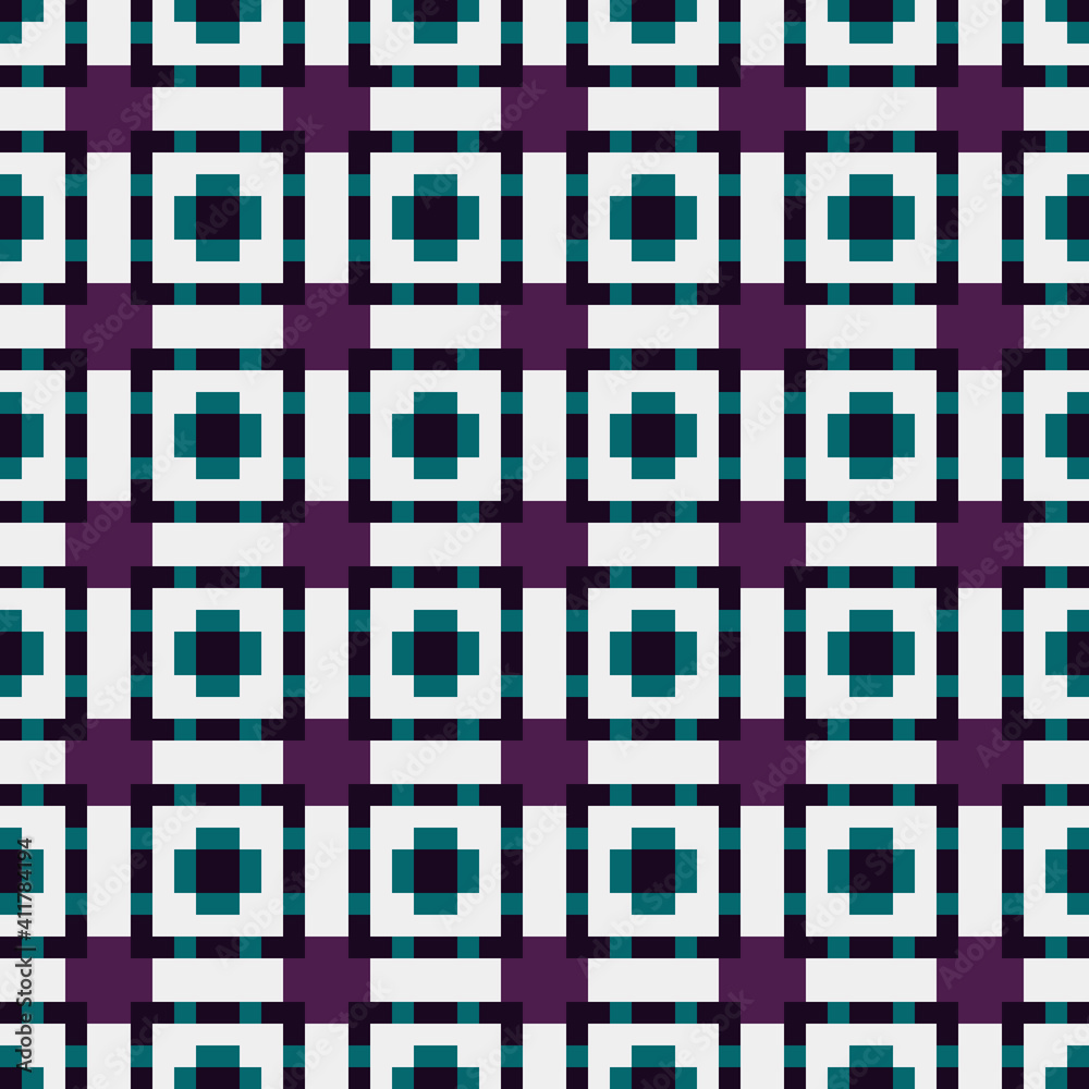 Fototapeta premium Abstract Cross Pattern generative computational art illustration