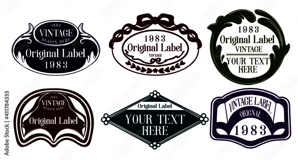 set of vintage labels - label, stamp, vintage, icon, sign, illustration, retro, seal, design, banner, set, badge, rubber, vector, symbol, quality, grunge, premium, gold, business, element, isolated, 