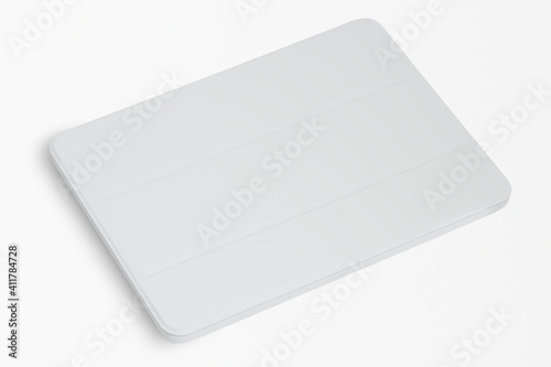 White digital tablet case mockup