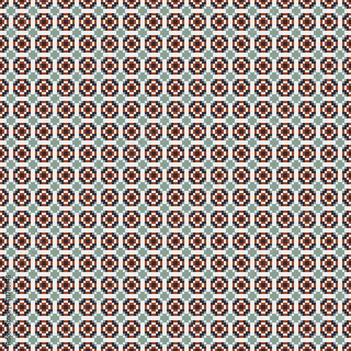 Abstract Cross Pattern generative computational art illustration