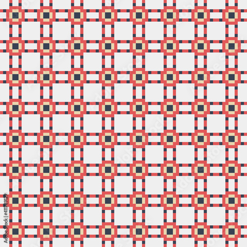 Abstract Cross Pattern generative computational art illustration