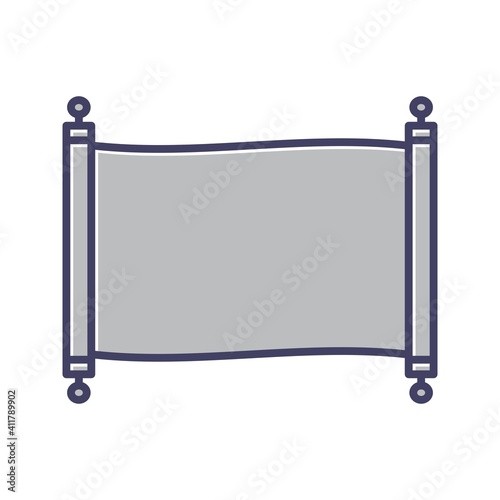 Unique Scroll Line Vector Icon