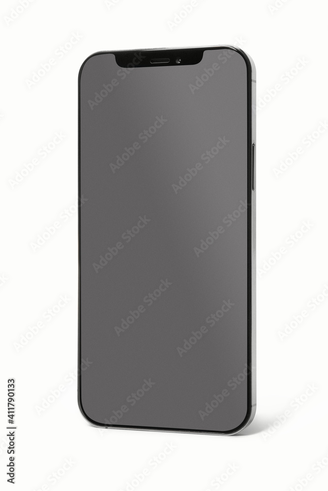 Smartphone with blank black screen innovative future technology Smartphone with blank black screen innovative future technology
