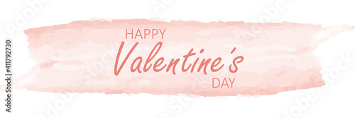 pink watercolor background valentines day
