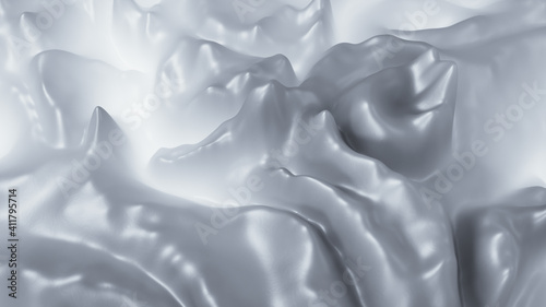 White foil covered shape fl...