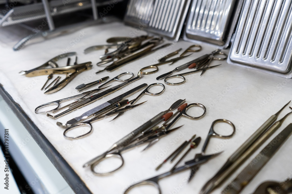 Manicure tools after sterilization Manicure tools after sterilization