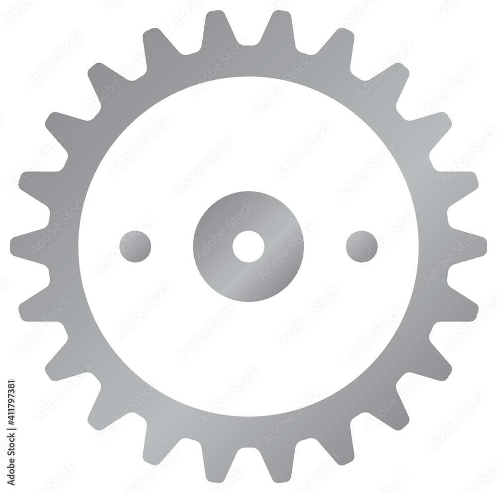 Machine gear, cogwheel vector icon illustration ( silver ) Machine gear, cogwheel vector icon illustration ( silver )