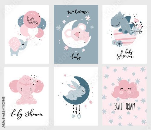 postcards for baby shower