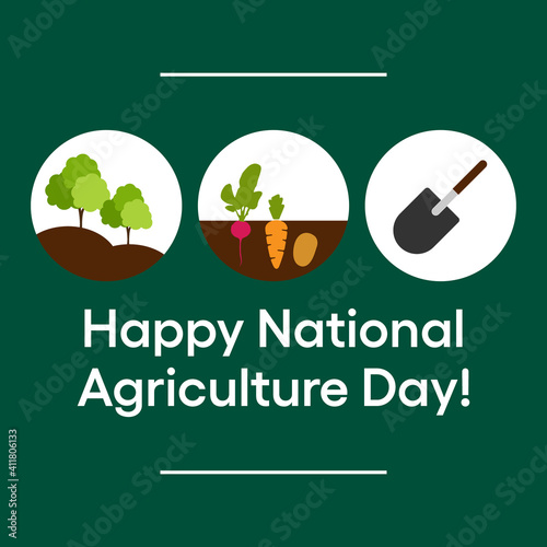 Vector illustration on the theme of National Agriculture day observed each year during March.