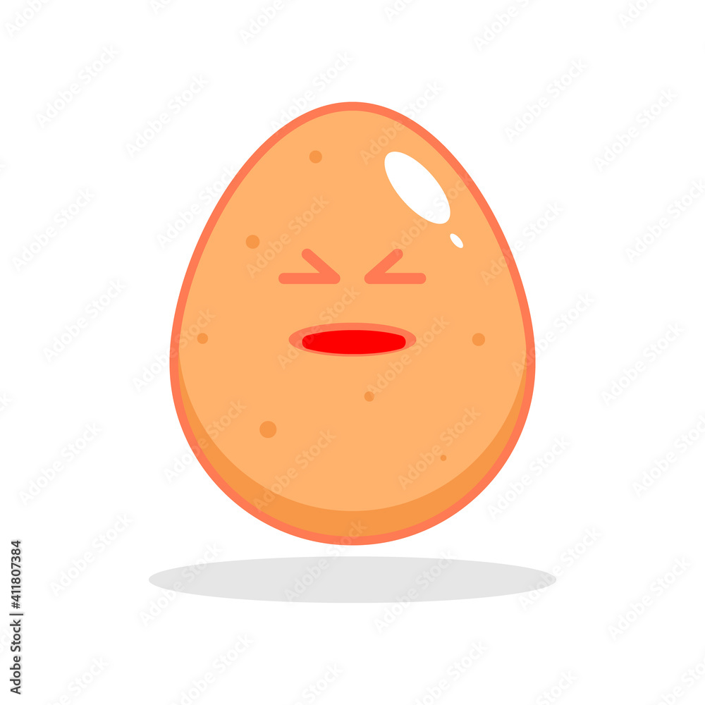 Fototapeta premium Egg happy cute character