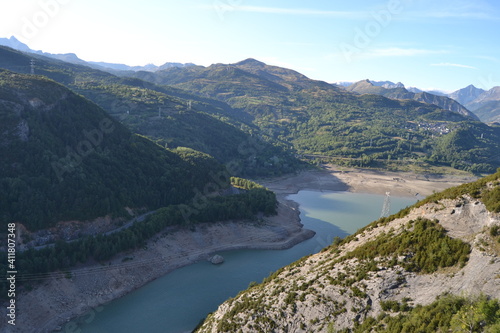 Embalse de Búbal ,situado en el pirenaico Valle de Tena (Huesca).España.