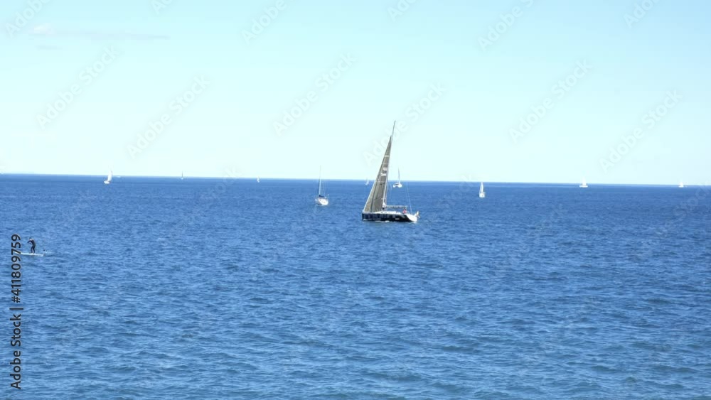 Boat on the sea un a sunny day Boat on the sea un a sunny day