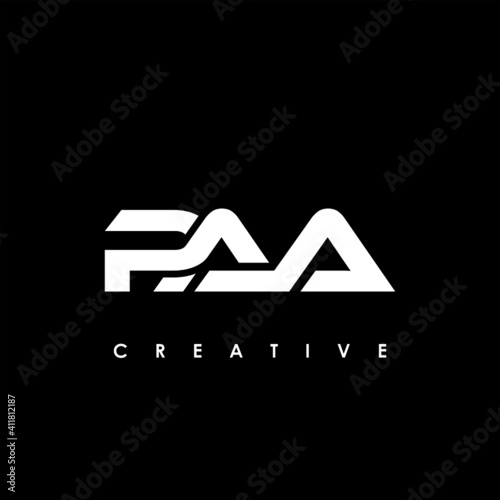 PAA Letter Initial Logo Design Template Vector Illustration