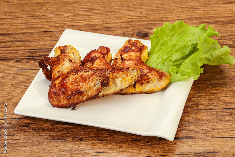 Roasted chicken wings with spices Roasted chicken wings with spices