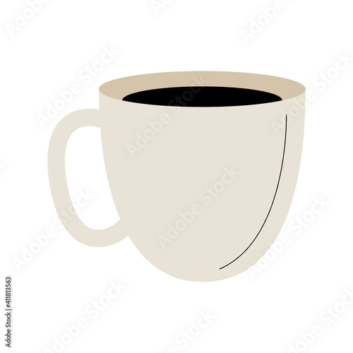 coffee drink in ceramic cup icon