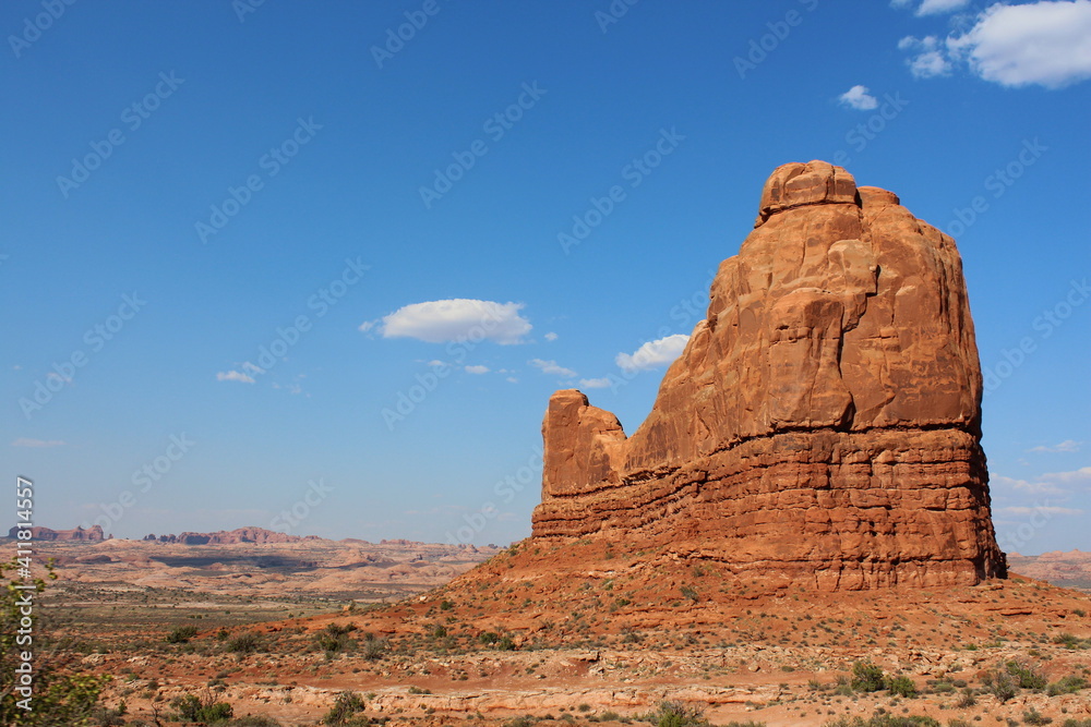 scene from arches national park in utah