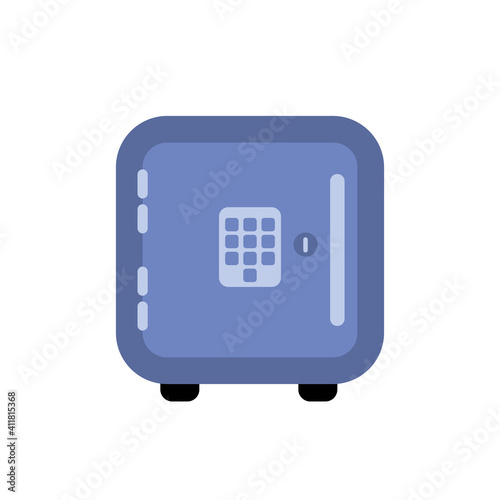 safe box banking with digital keyboard