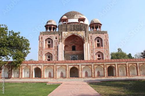 Restored Tomb of Abdul Rahim Khan I Khanan in Nizamuddin, Delhi, India