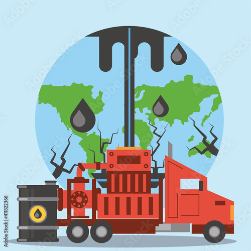 fracking oil industry exploration production drilling world