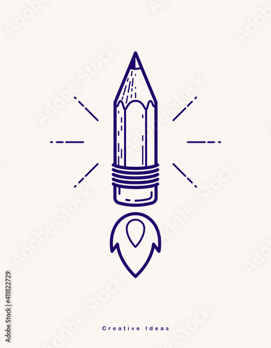 Pencil launching like a roc...