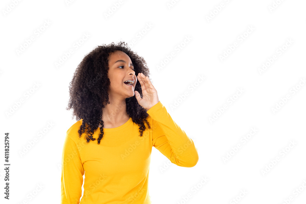 Adorable teenage doing gestures Adorable teenage doing gestures