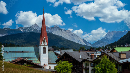 Seefeld in Tirol Austrian alpine village with church
