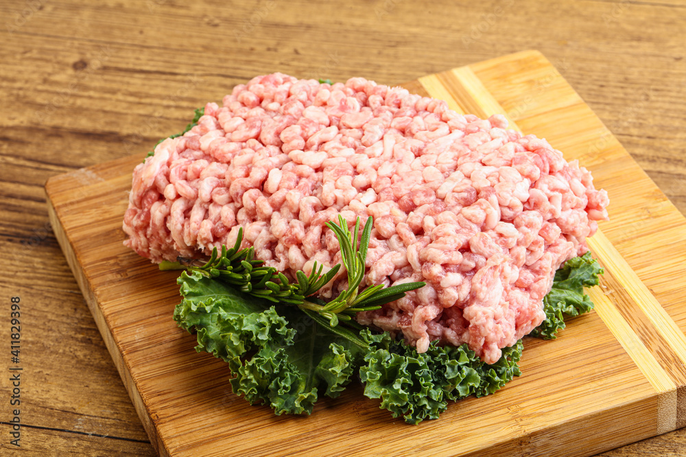 Raw pork minced meat for cooking Raw pork minced meat for cooking