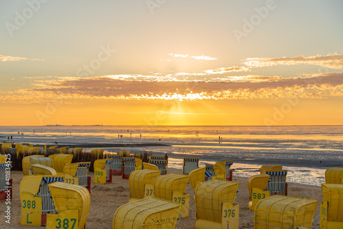 Beach in the part of city Doese in Cuxhaven