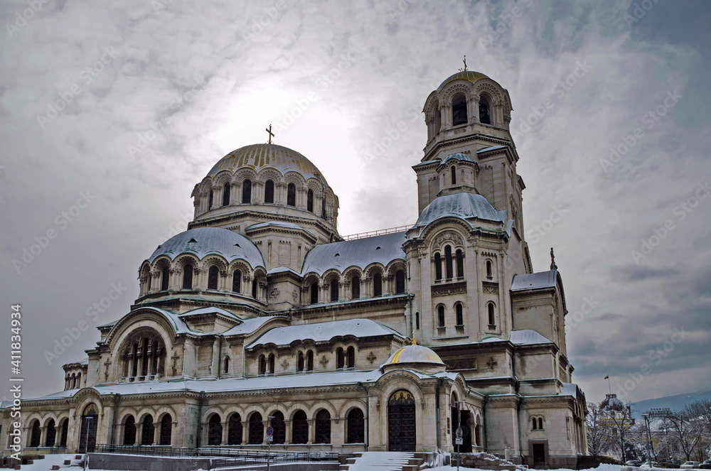 Fragment of the beautiful Eastern Orthodox Cathedral 